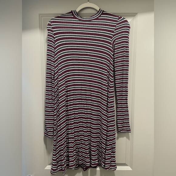 American Eagle Outfitters Dresses & Skirts - NWT American Eagle Outfitters Maroon and White Striped dress